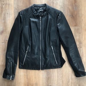 Express Faux Leather Moto Jacket